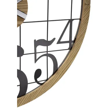 ZEGAR NASTĘNNY NUMBERS Ø 60X2,5 cm